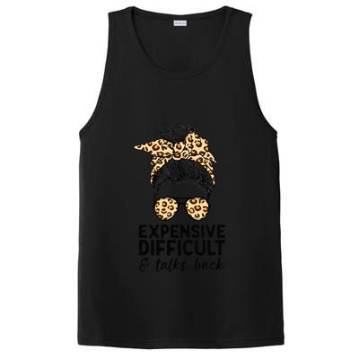 Expensive Difficult And Talks Back Messy Bun PosiCharge Competitor Tank