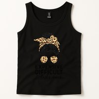 Expensive Difficult And Talks Back Messy Bun Tank Top