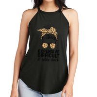 Expensive Difficult And Talks Back Messy Bun Women's Perfect Tri Rocker Tank