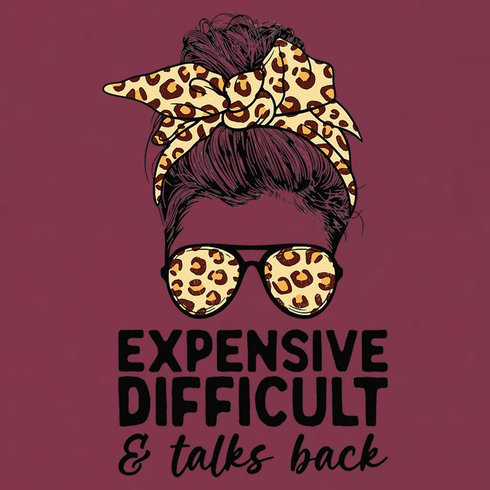 Expensive Difficult And Talks Back Messy Bun 16oz Travel Tumbler