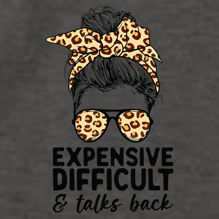 Expensive Difficult And Talks Back Messy Bun Vector Backpack