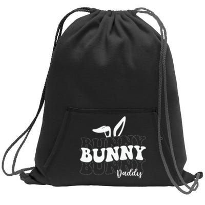 Easter Day Bunny Daddy Easter Dad Bunny Ears Father's Day Sweatshirt Cinch Pack Bag