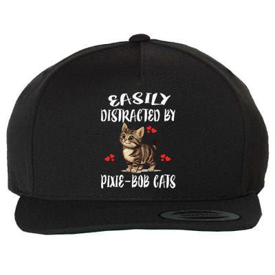 Easily Distracted By Pixiebob Cats Wool Snapback Cap