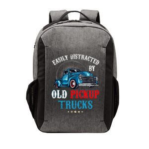 Easily Distracted By Old Pickup Trucks Quote Trucker Driver Vector Backpack