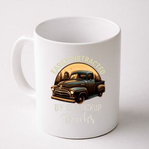 Easily Distracted By Old Pickup Trucks Classic Cars Lover Gift Coffee Mug