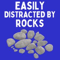 Easily Distracted By Rocks Funny Rock Lover Gift 16 in Basic Backpack