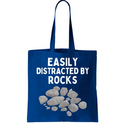 Easily Distracted By Rocks Funny Rock Lover Gift Bag