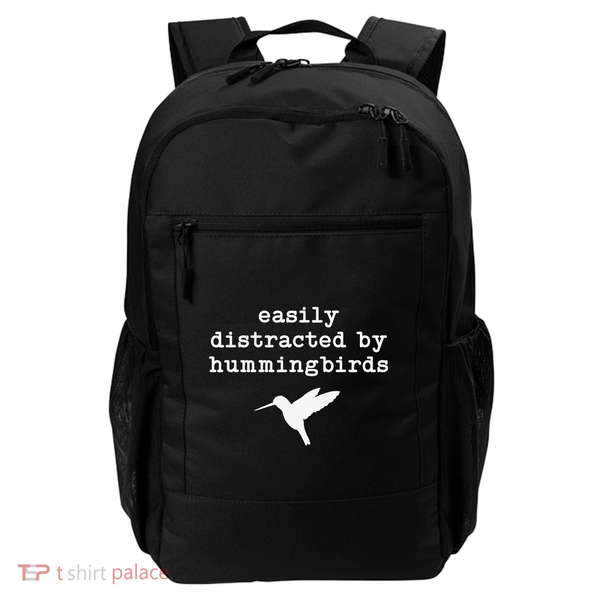 Easily Distracted by Hummingbirds Birds Lover Backpack