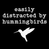 Easily Distracted by Hummingbirds Birds Lover Button