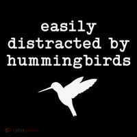 Easily Distracted by Hummingbirds Birds Lover 7-Panel Snapback Hat