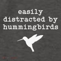 Easily Distracted by Hummingbirds Birds Lover Vector Backpack