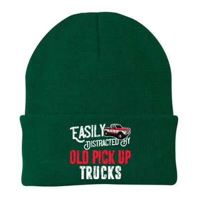 Easily Distracted By Old Pickup Trucks Classic Cars Knit Cap Winter Beanie