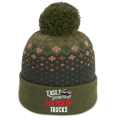 Easily Distracted By Old Pickup Trucks Classic Cars The Baniff Cuffed Pom Beanie