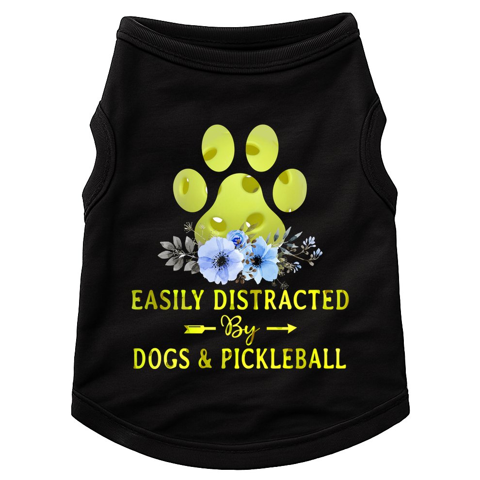 EASILY DISTRACTED BY DOGS & PICKLEBALL LQT Doggie Tank