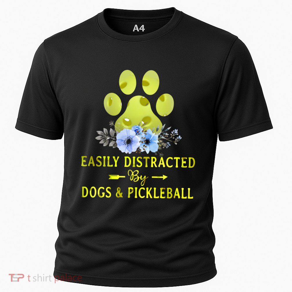 EASILY DISTRACTED BY DOGS & PICKLEBALL LQT Performance Shirt
