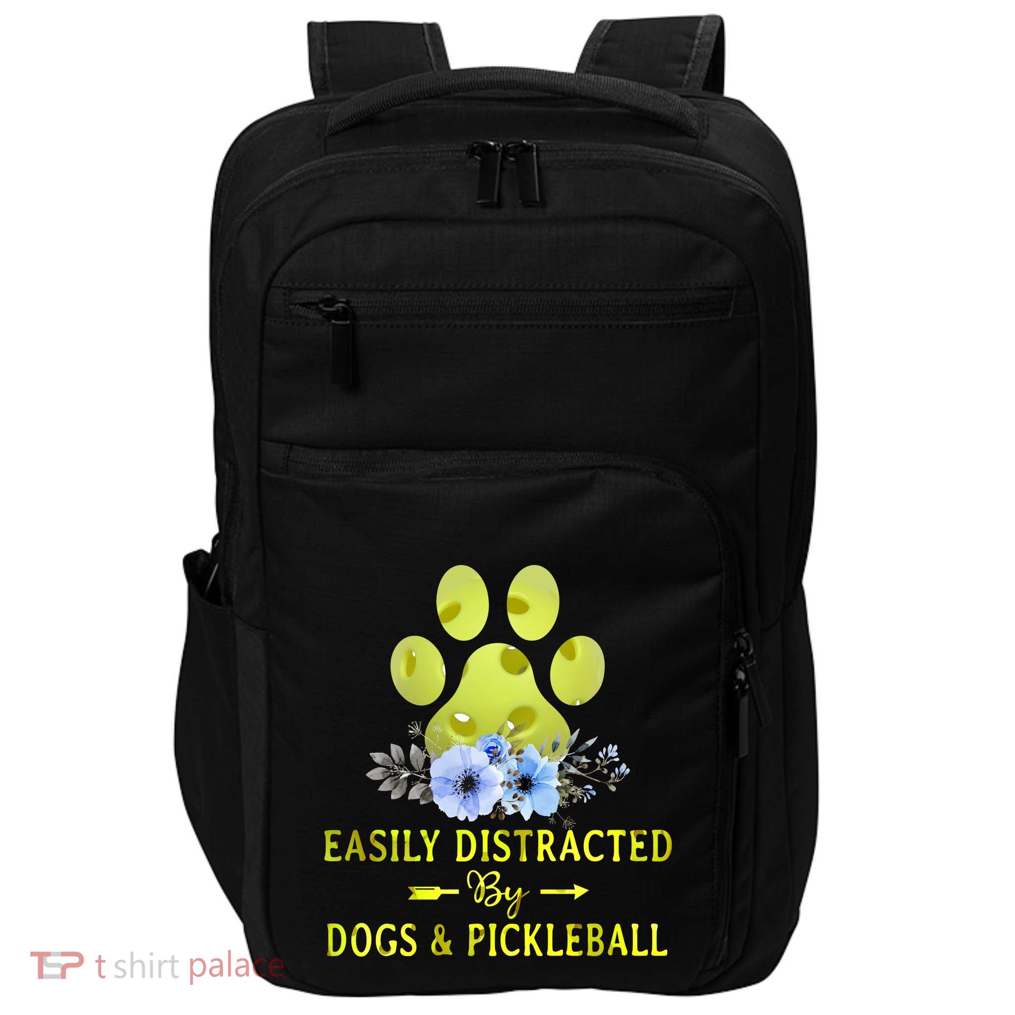 EASILY DISTRACTED BY DOGS & PICKLEBALL LQT Impact Tech Backpack