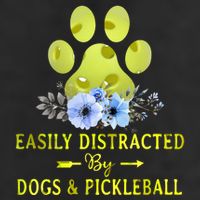 EASILY DISTRACTED BY DOGS & PICKLEBALL LQT 15oz Campfire Ceramic Mug