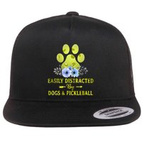EASILY DISTRACTED BY DOGS & PICKLEBALL LQT Flatbill Hat
