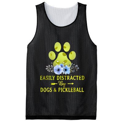 EASILY DISTRACTED BY DOGS & PICKLEBALL LQT Mesh Reversible Basketball Jersey Tank