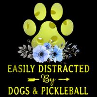 EASILY DISTRACTED BY DOGS & PICKLEBALL LQT Cooling Performance Long Sleeve Crew
