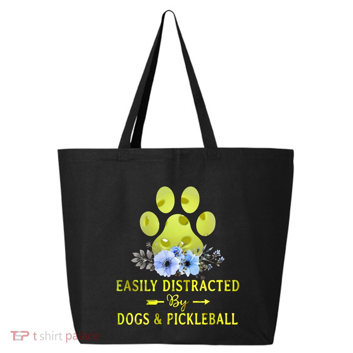EASILY DISTRACTED BY DOGS & PICKLEBALL LQT 25L Jumbo Tote