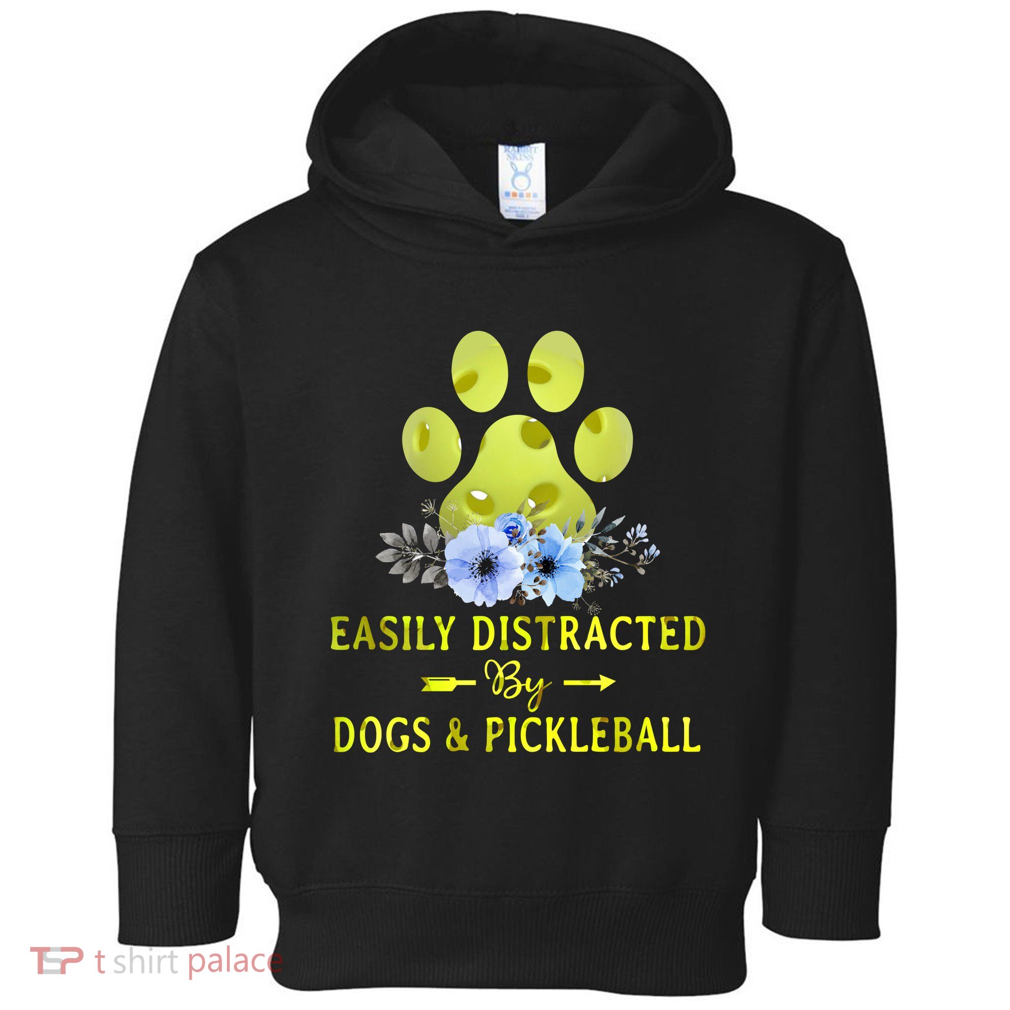 EASILY DISTRACTED BY DOGS & PICKLEBALL LQT Toddler Hoodie