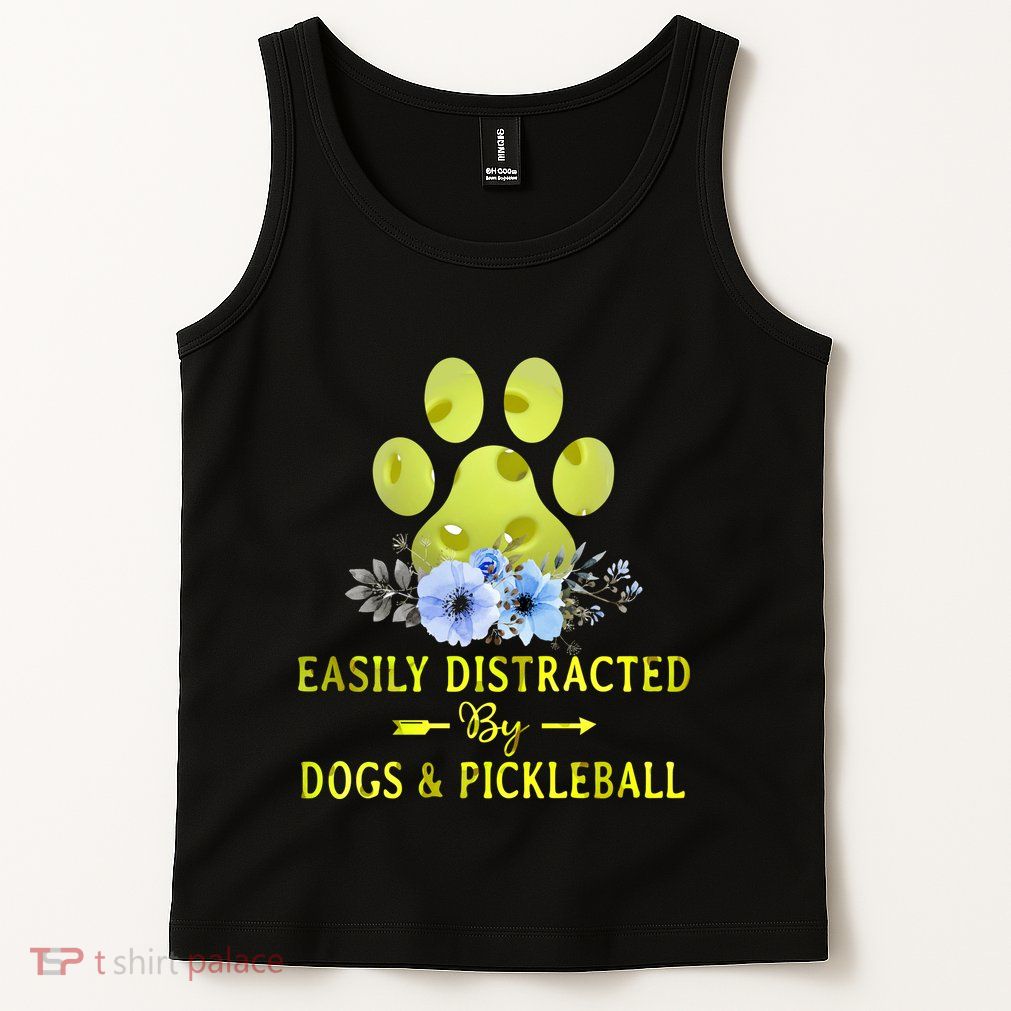 EASILY DISTRACTED BY DOGS & PICKLEBALL LQT Tank Top