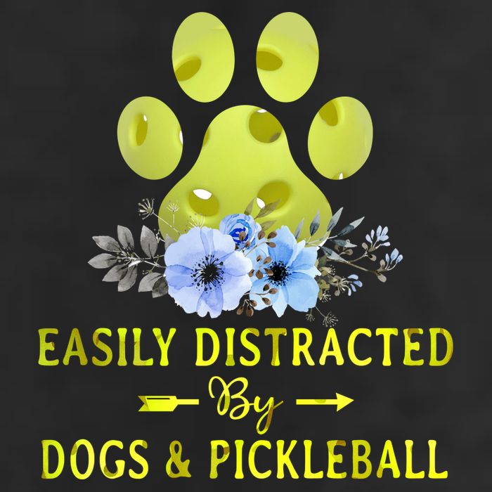 EASILY DISTRACTED BY DOGS & PICKLEBALL LQT Golf Towel