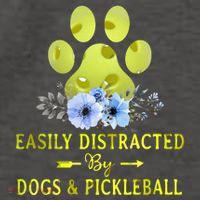 EASILY DISTRACTED BY DOGS & PICKLEBALL LQT Vector Backpack