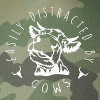 Easily Distracted By Cows Legacy Tie Dye Trucker Hat