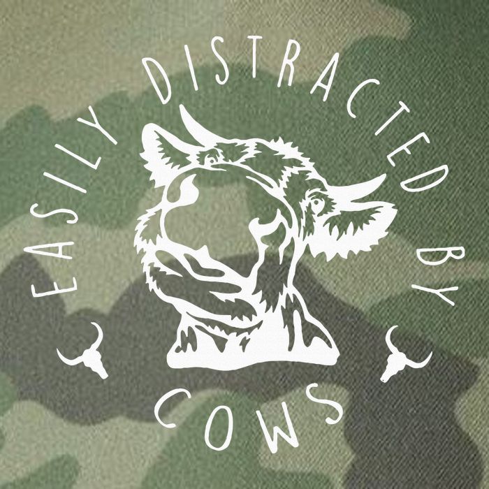 Easily Distracted By Cows Legacy Tie Dye Trucker Hat