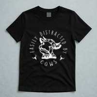 Easily Distracted By Cows T-Shirt