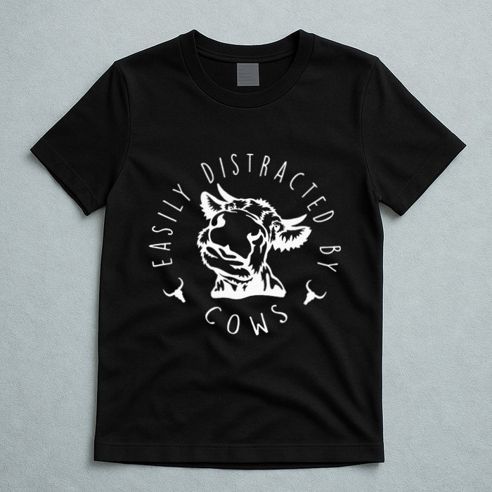 Easily Distracted By Cows T-Shirt