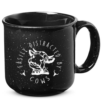 Easily Distracted By Cows 15oz Campfire Ceramic Mug