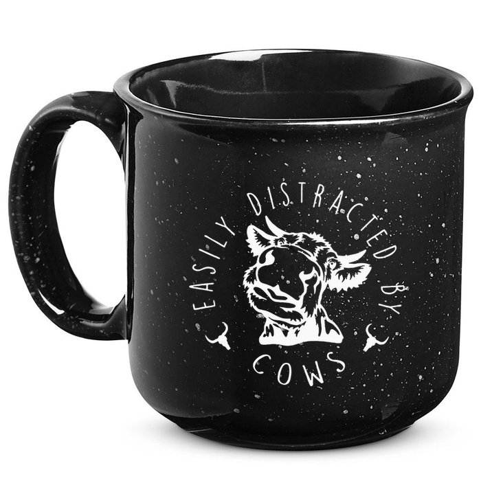 Easily Distracted By Cows 15oz Campfire Ceramic Mug