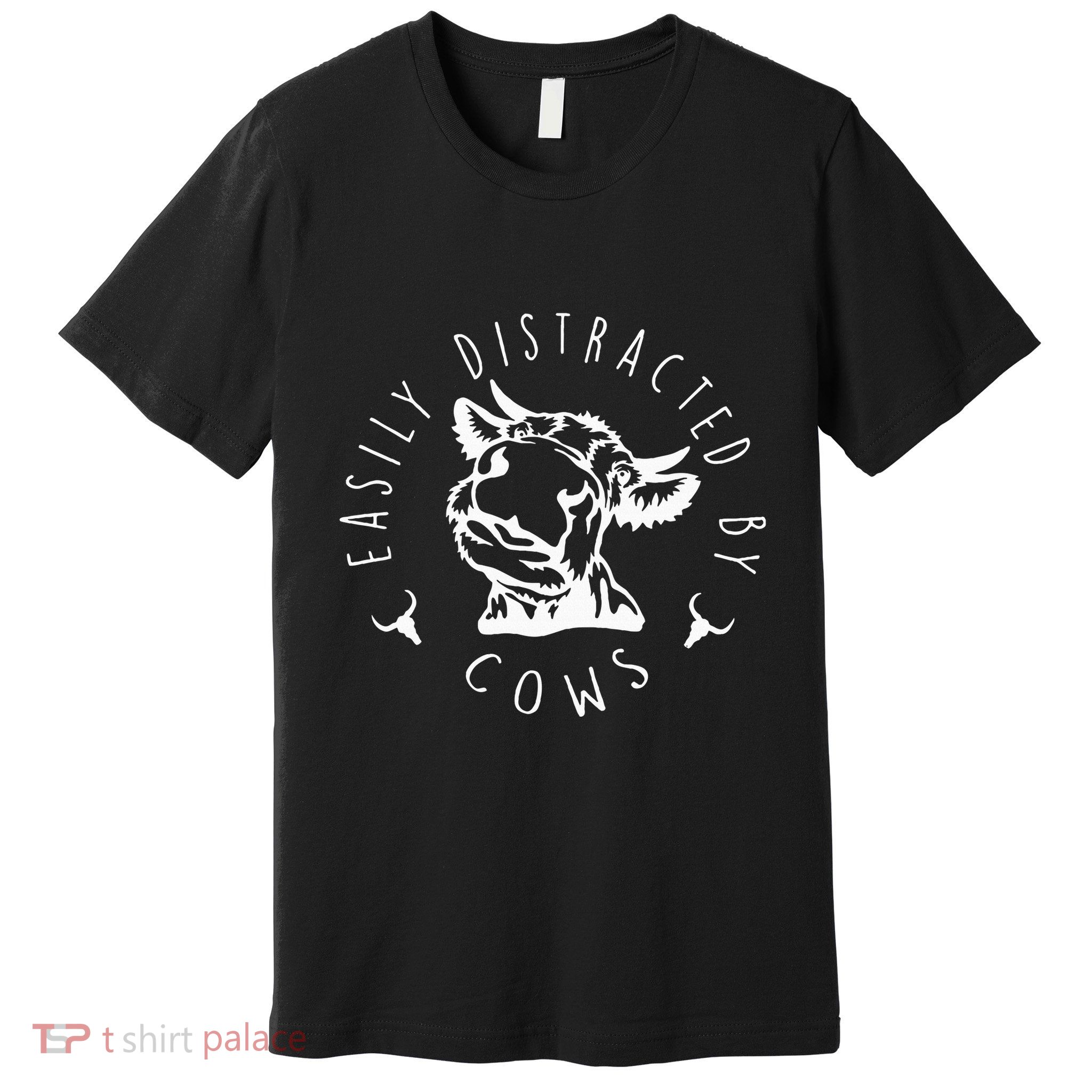 Easily Distracted By Cows Premium T-Shirt