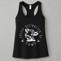 Easily Distracted By Cows Womens Tank Top