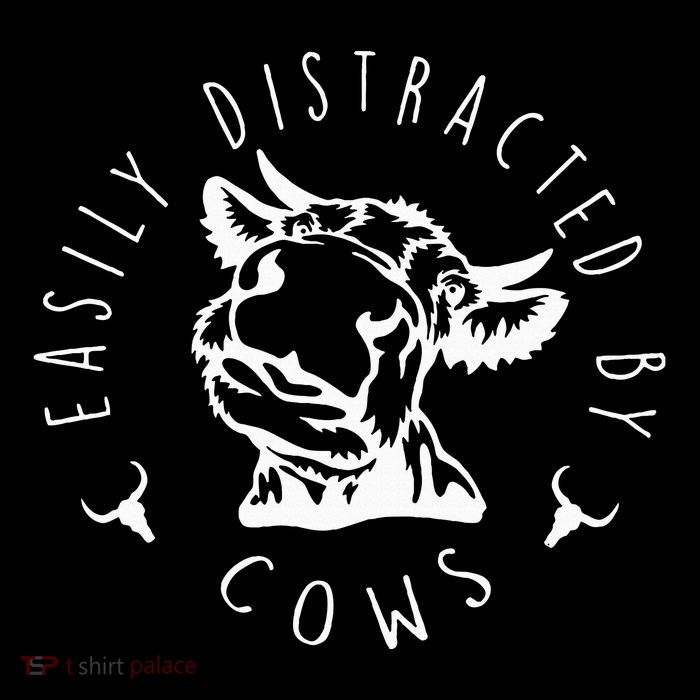 Easily Distracted By Cows Toddler Sweatshirt