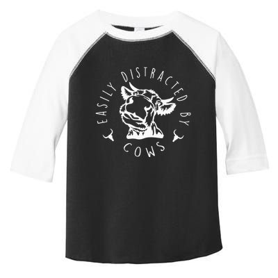 Easily Distracted By Cows Toddler Fine Jersey T-Shirt