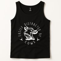 Easily Distracted By Cows Tank Top