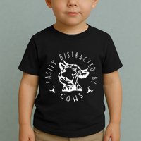Easily Distracted By Cows Toddler T-Shirt