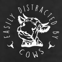 Easily Distracted By Cows Microfiber Hand Towel