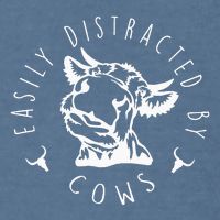 Easily Distracted By Cows Garment-Dyed Sweatshirt