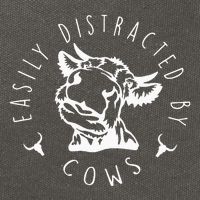 Easily Distracted By Cows Cotton Canvas Backpack