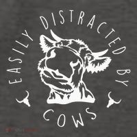 Easily Distracted By Cows Vector Backpack