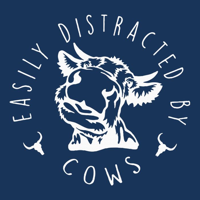 Easily Distracted By Cows Infant Baby Jersey Bodysuit