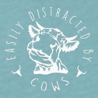 Easily Distracted By Cows Sueded Cloud Jersey T-Shirt