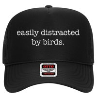 Easily Distracted By Birds Minimalist Birdwatching Birder Hat