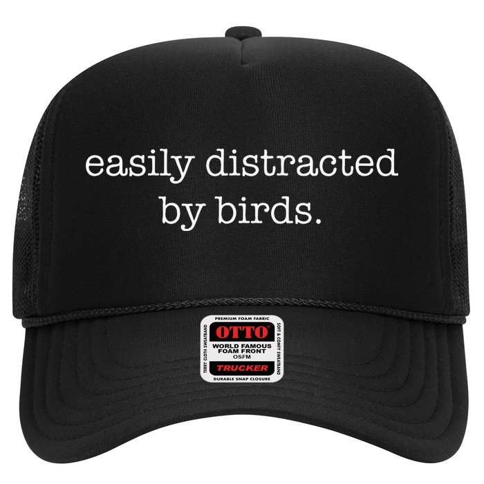 Easily Distracted By Birds Minimalist Birdwatching Birder Hat