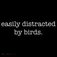 Easily Distracted By Birds Minimalist Birdwatching Birder Tank Top